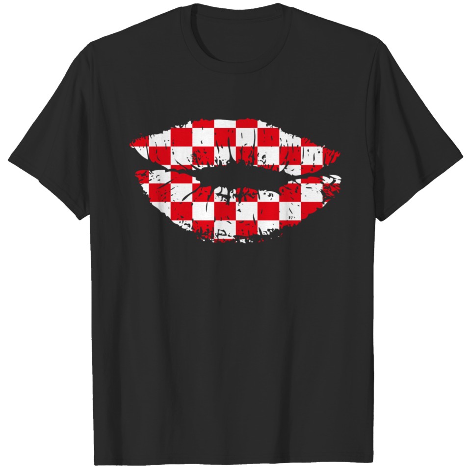 Croatia Kiss Mouth T-shirt