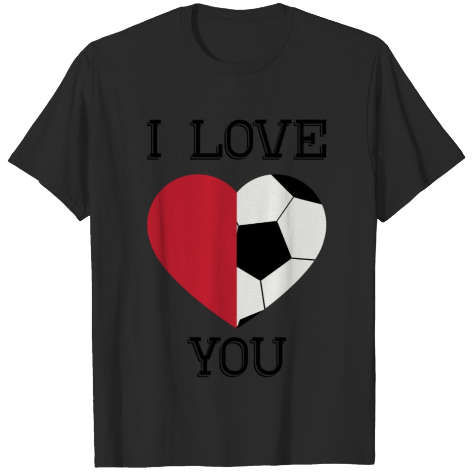 i love you soccer T-shirt