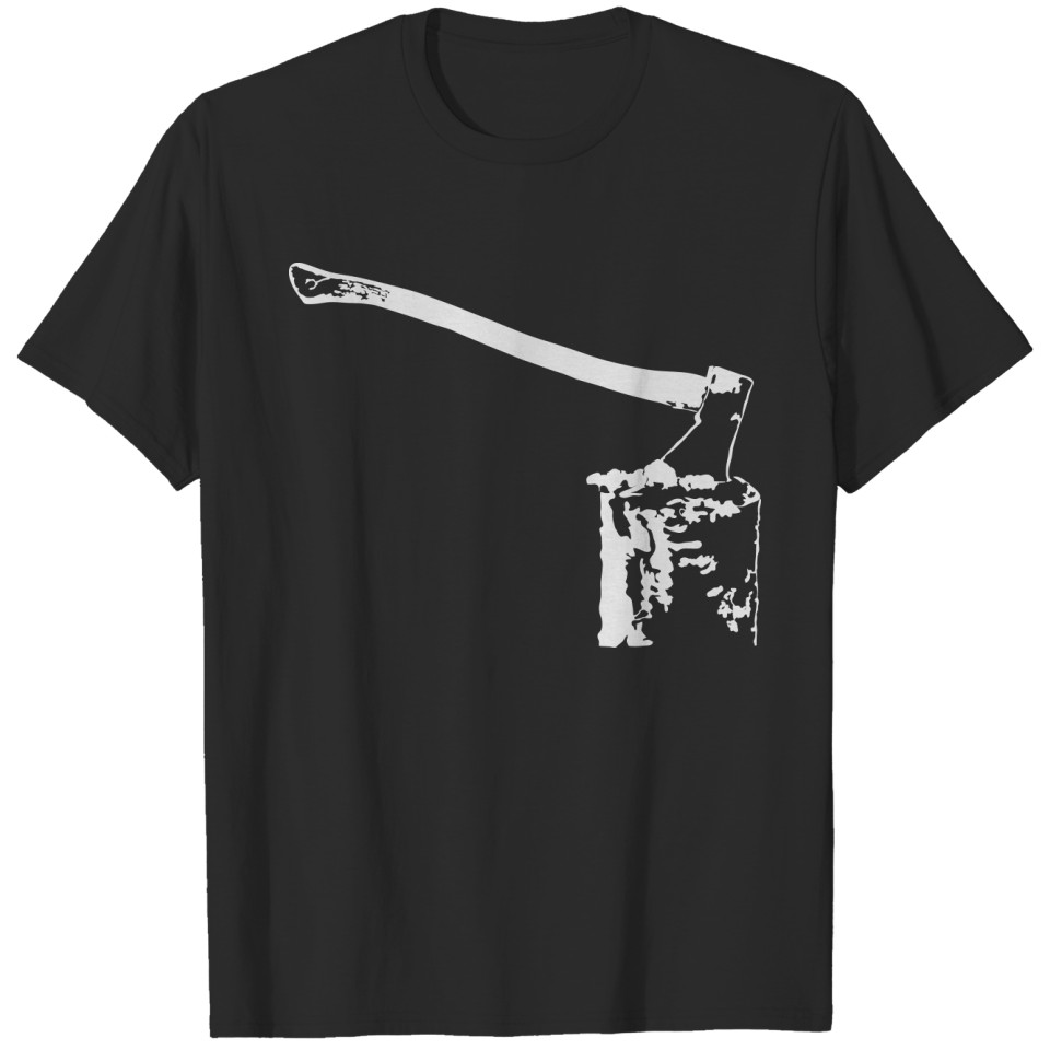Axe in stump T-shirt