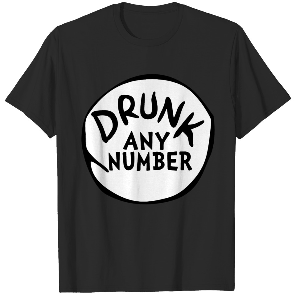 Drunk Any Number St Patrick Day Funny Drunk Beer P T-shirt