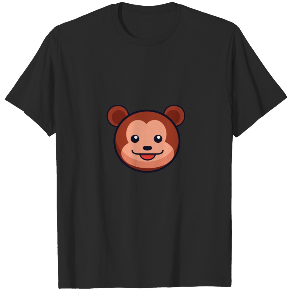 Cute Round Brown Bear T-shirt