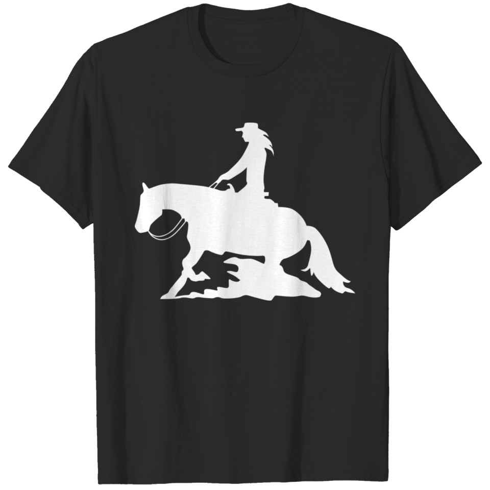 Western Riding Reining Rider horse love gift T-shirt