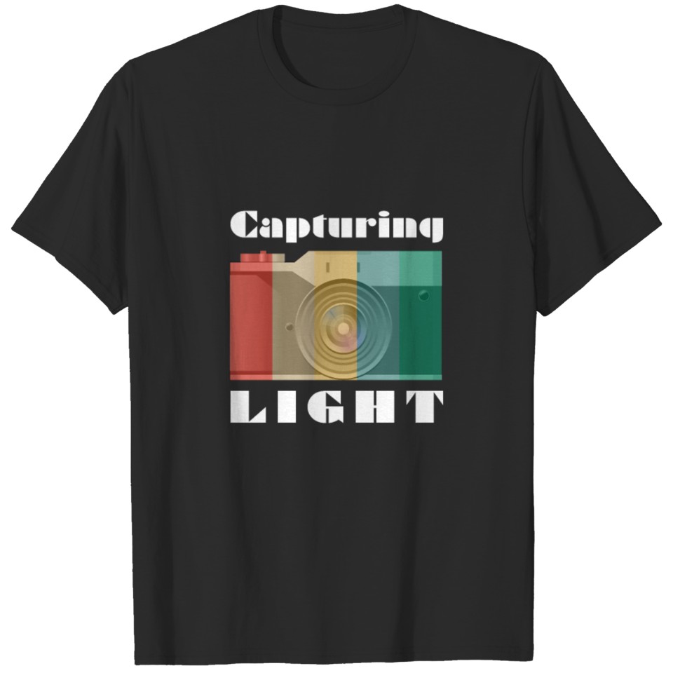 Photographer Capturing Light Retro Photo Camera T-shirt