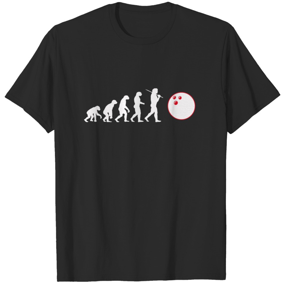 Bowling Evolution Bowling Ball Bowling Ball idea T-shirt