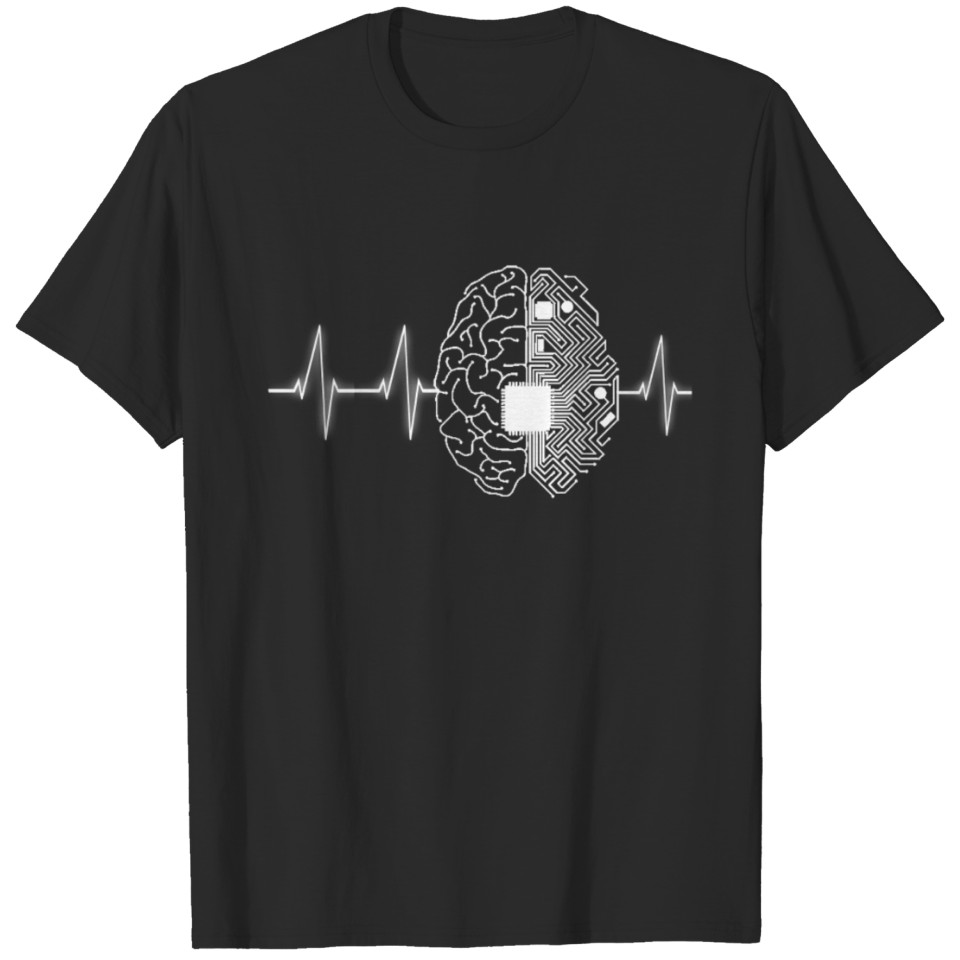 Machine Learning AI Data Science Heartbeat Data T-shirt
