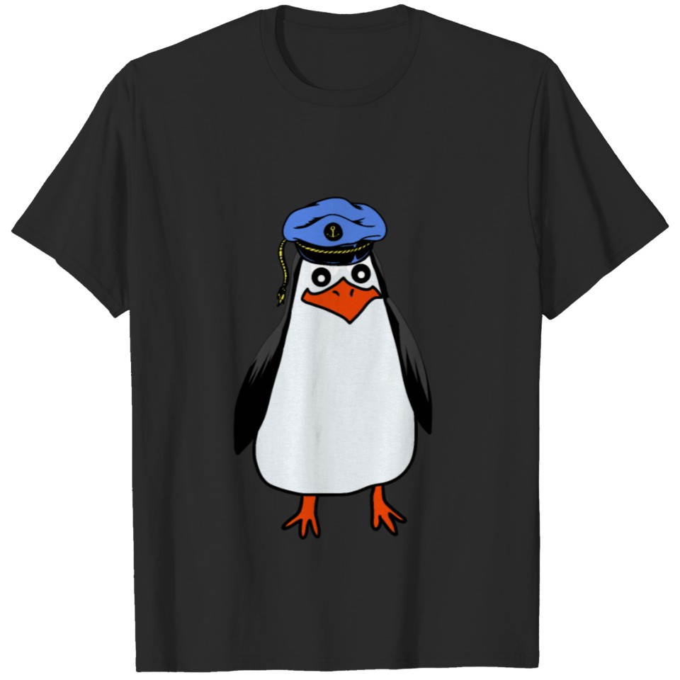 Penguin Maritime Kapitaen Seaman Ahoy Fantasy Pets T-shirt
