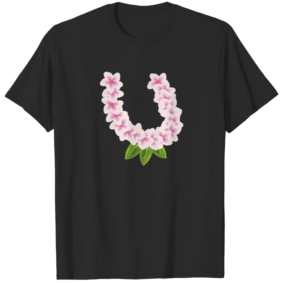 Hawaiian Flower Neckless T-shirt