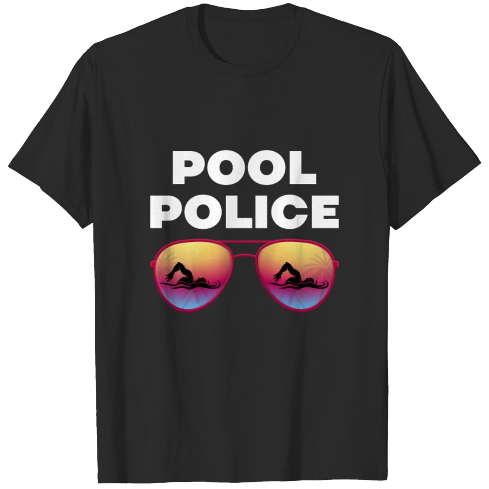 lifeguard swimming pool swimming beach sea T-shirt