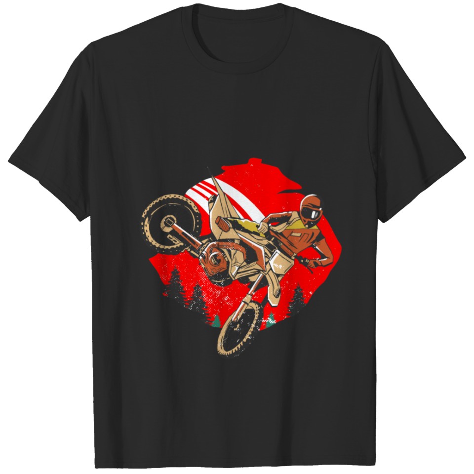 motorcycle cross freestyle T-shirt