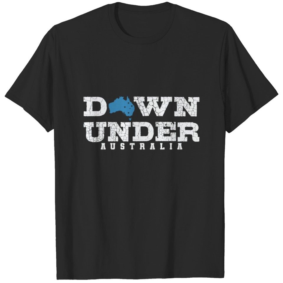 Australia Down Under Map T-shirt