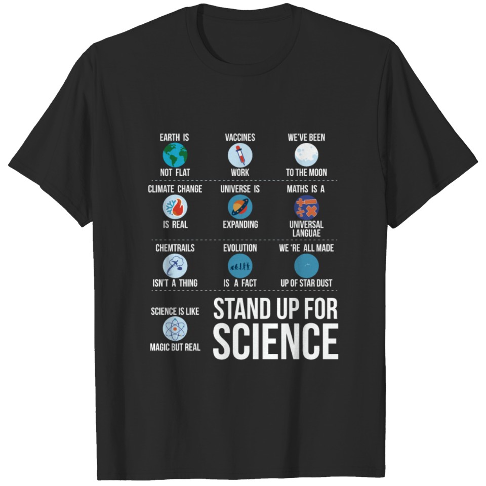 Stand Up For Science Climate Change Earth Planet G T-shirt