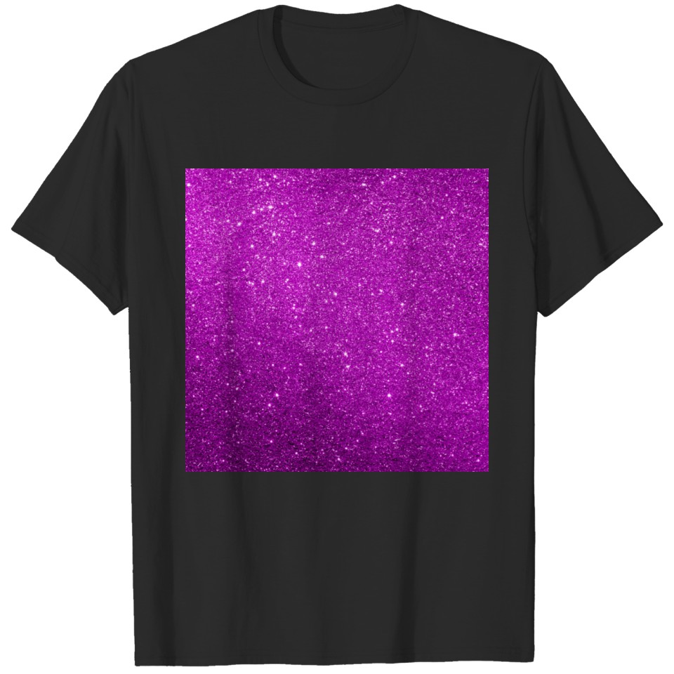 Violet Glitter Pattern T-shirt