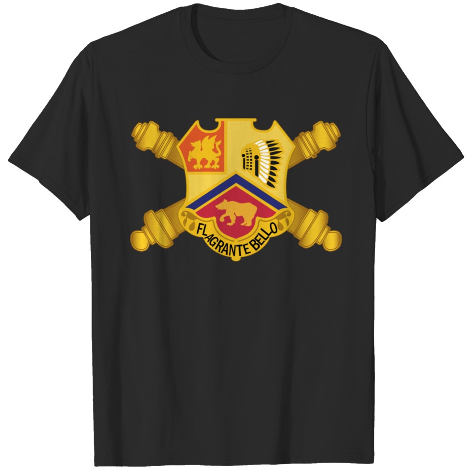 Army 83rd Field Artillery w Br T-shirt