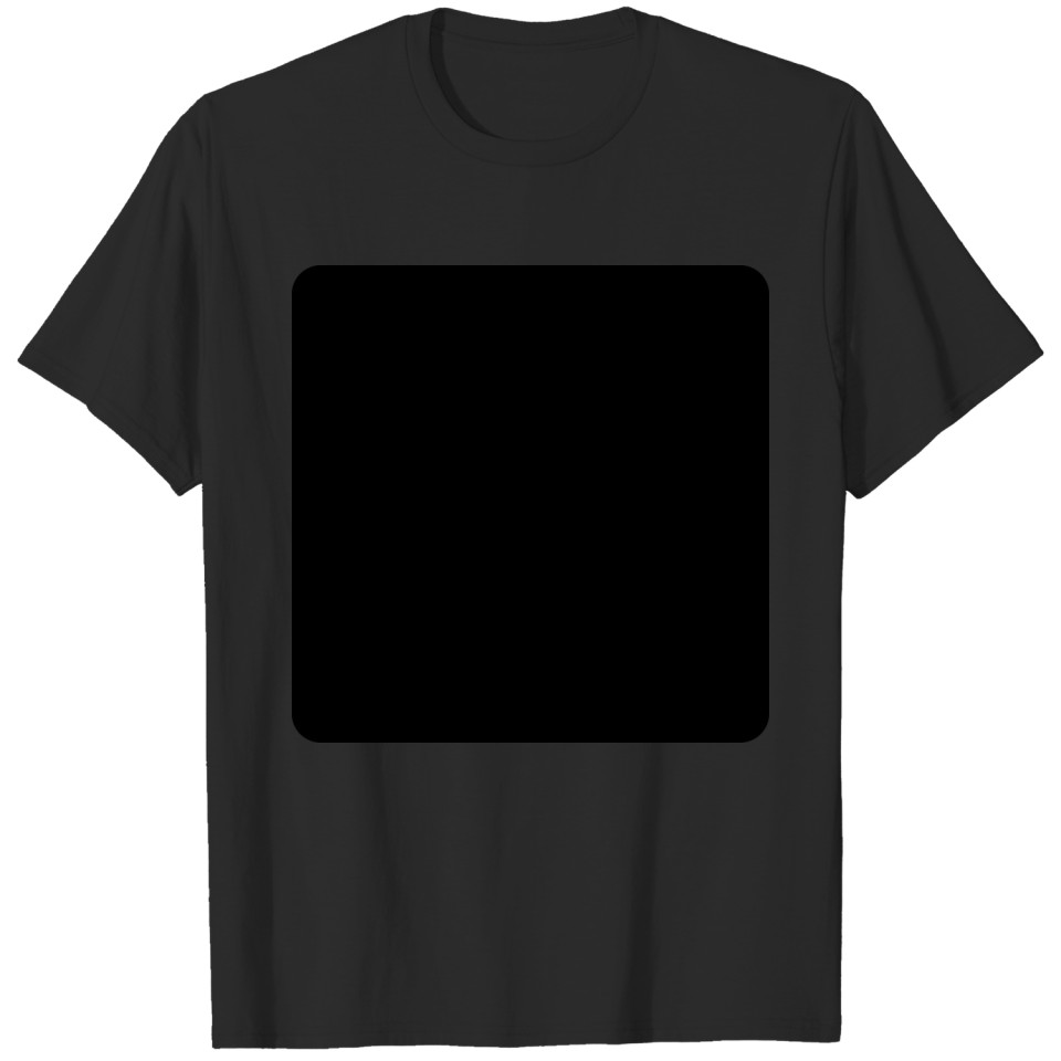 Filled square frame with rounded corners T-shirt