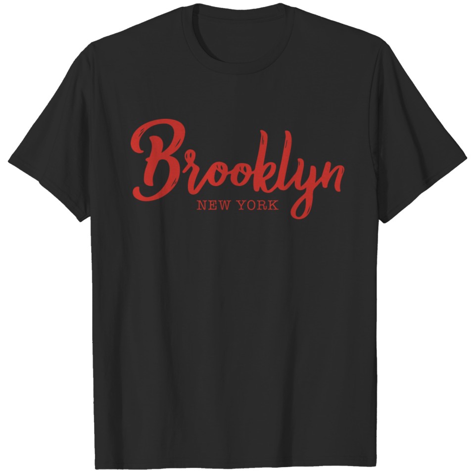 Brooklyn Red Retro T-shirt