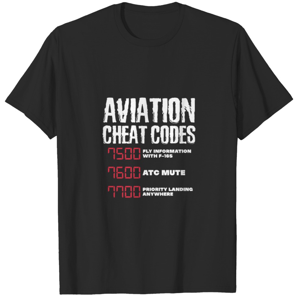Aviation Cheat Codes T-shirt