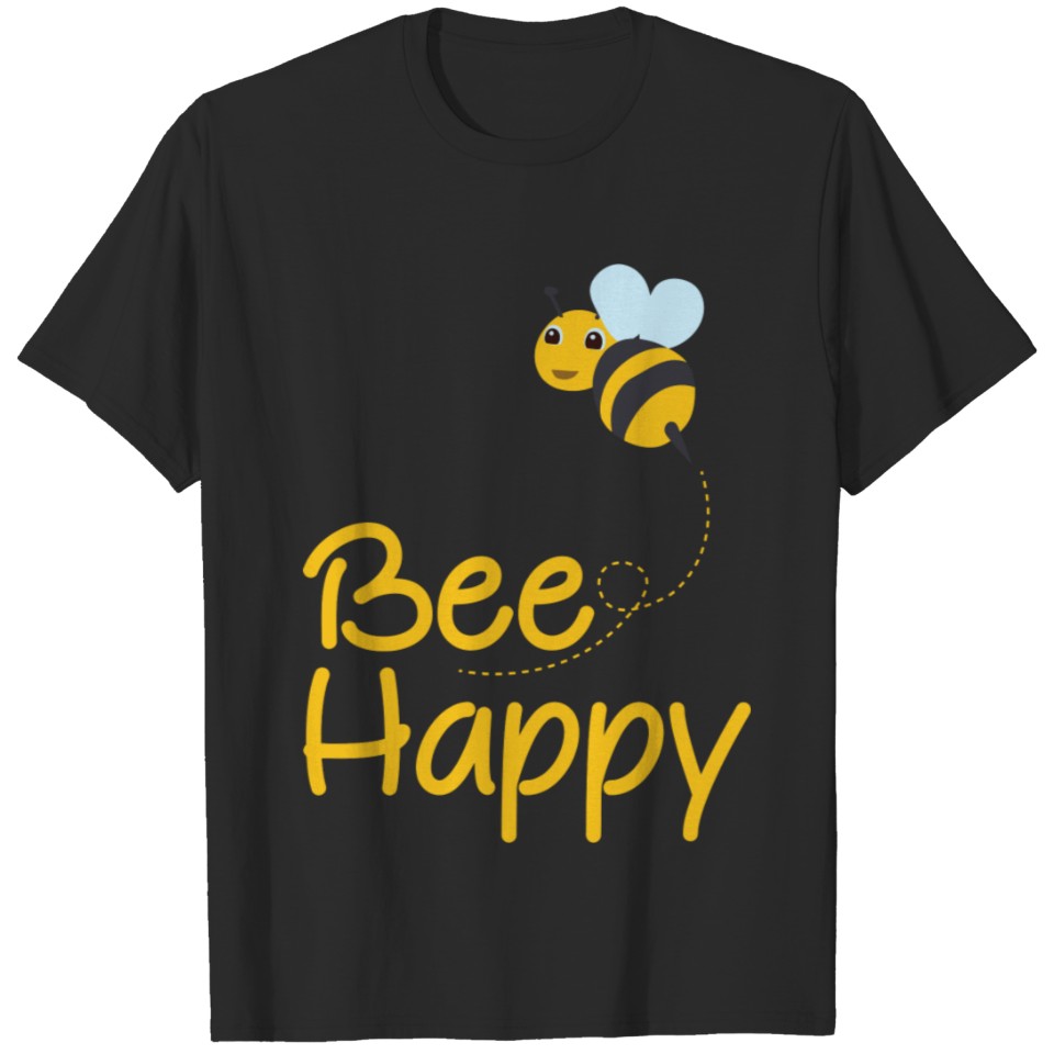 Bee Happy Hoodie Bumble Bee Hoodie T-shirt