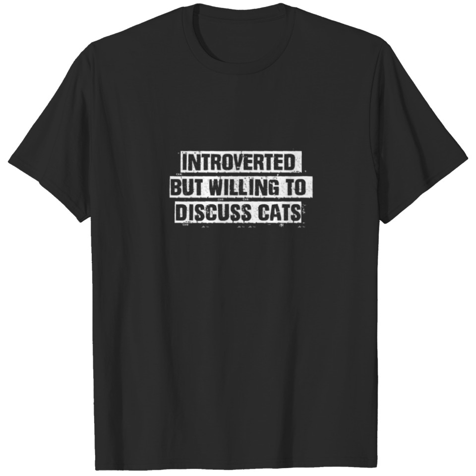 Womens Vintage Funny Saying Introverted But Willin T-shirt