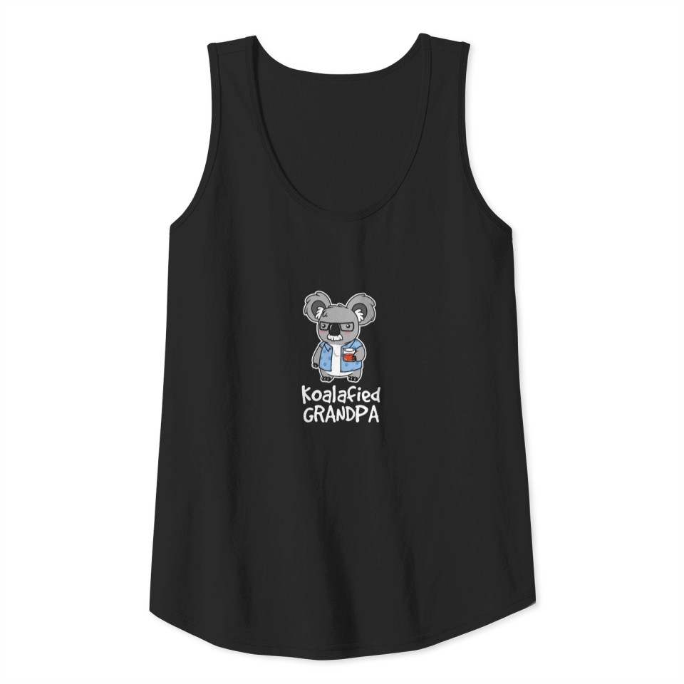 Grandpa Koalafied Tee Wearing Paw Shirt Cute Tank Top