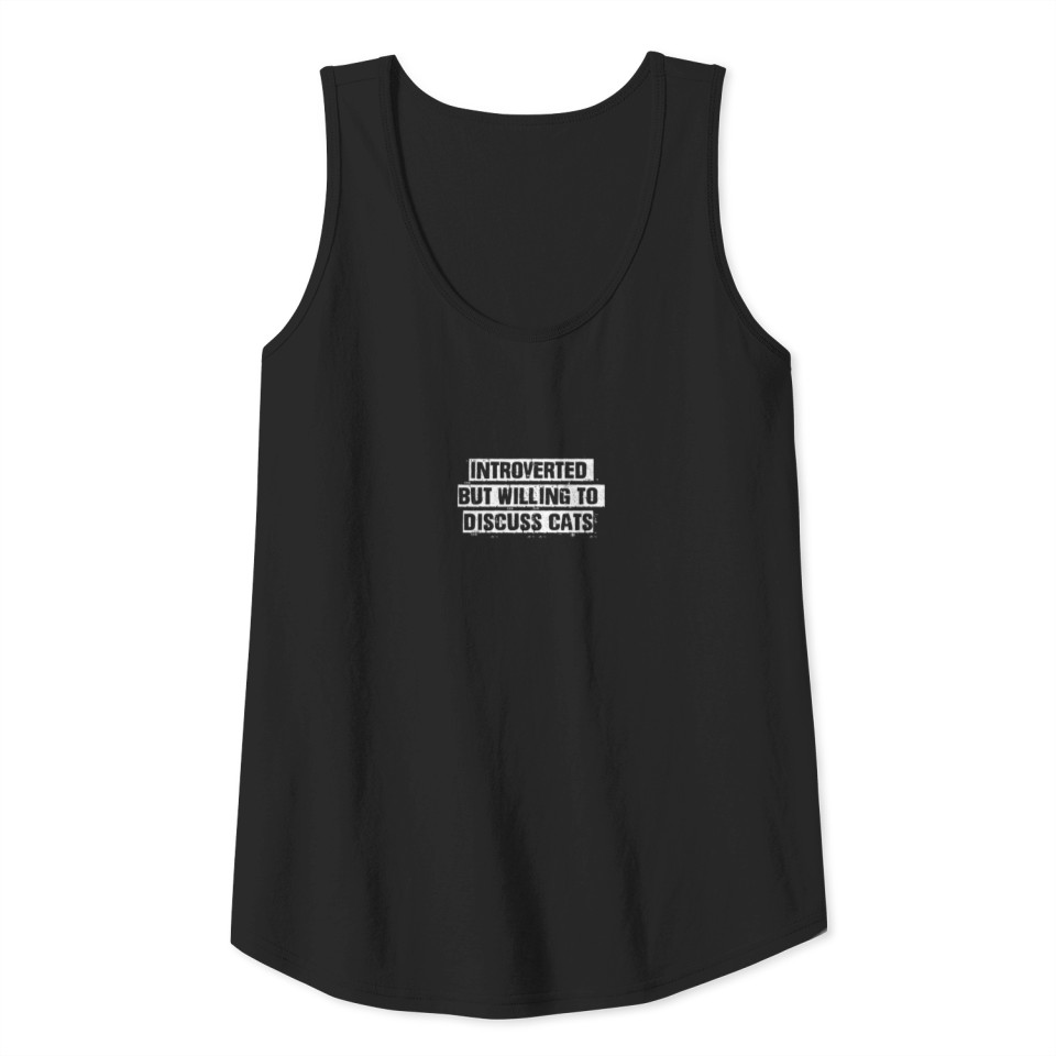 Womens Vintage Funny Saying Introverted But Willin Tank Top