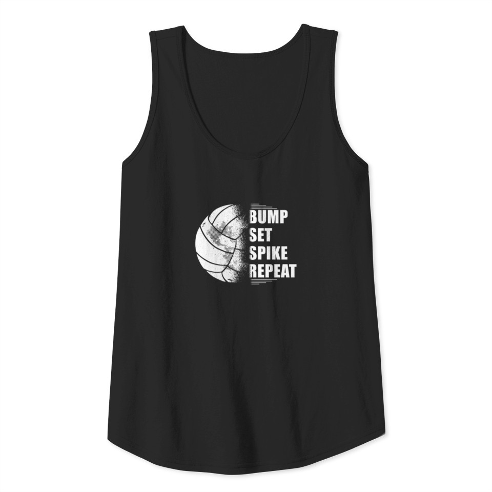 Volleyball Bump Set Spike Repeat Tank Top