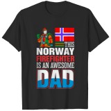 This Norway Firefighter is An Awesome Dad T-shirt