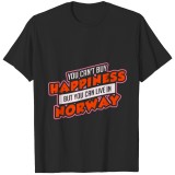 Lucky to be happy Norway Norway gift T-shirt