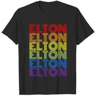 Retro Style Elton Rainbow T-Shirt