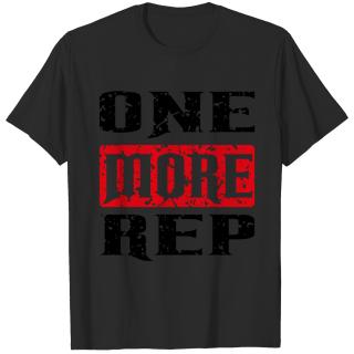 one more rep black red T-shirt