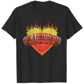 Firefighter Heart T-shirt