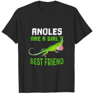 Anole Pet Lizard Girl's Best Friend Reptile Gift T-shirt