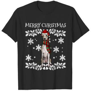 Merry Christmas Ornament Whippet Xmas Santa T-shirt