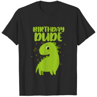 Cute Dinosaur Birthday Dude T-shirt