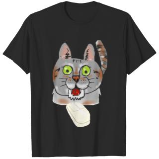 Mouse Pouncing Cat T-shirt