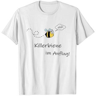Killer bee in the approach! black T-shirt