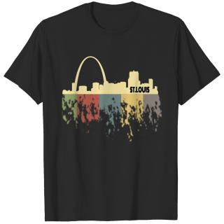 Retro St Louis Shirt Vintage 70s 80s City Silhouette T Shirt