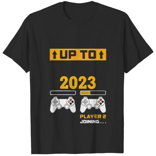 I Leveled Up To Daddy 2023 Fathers Day I Leveled Up To Daddy 2023 Soon To Be Dad Fathers Day_ T-Shirts