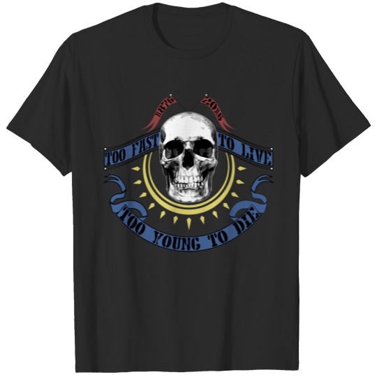 Skull inscription vector illustration T Shirt cool T-shirt