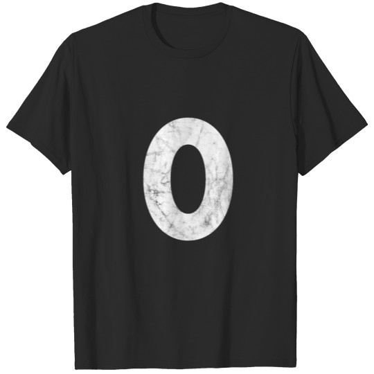 0 distressed,0, Zero, Number Zero, Number 0 T-shirt