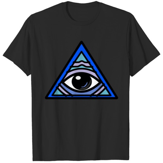 Illuminati eye pyramid templar gift idea present T-shirt