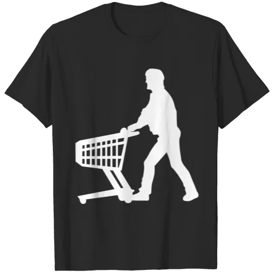 Shopping Cart Man Supermarket T-shirt