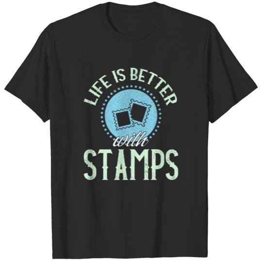 Stamp Collector Collecting Stamps Philately Gift T-shirt