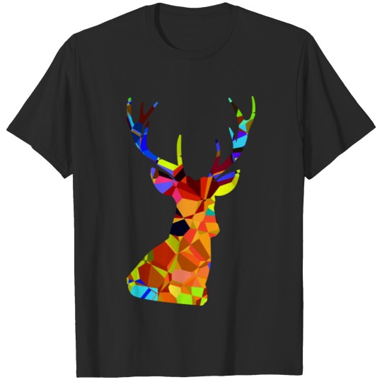 abstract deer silhouette T-shirt