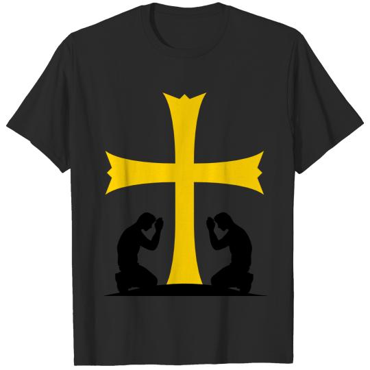 beten kirche symbol kreuz jesus christus christ T-shirt