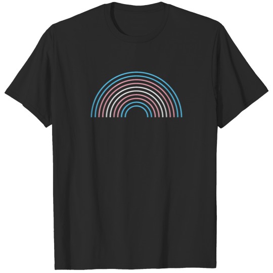 Gay Pride LGBT Transgender Rainbow Stripe design T-shirt