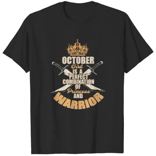 October birthday girl T-shirt