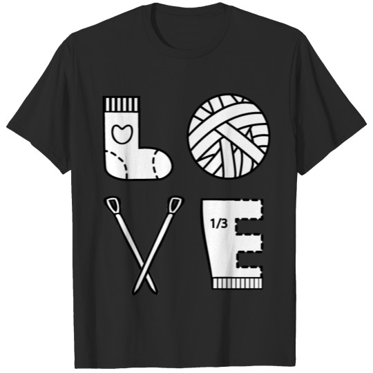 LOVE knit/knitting T-shirt
