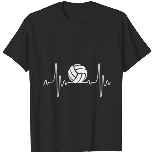Volleyball heartbeat design for volleyball players T-shirt