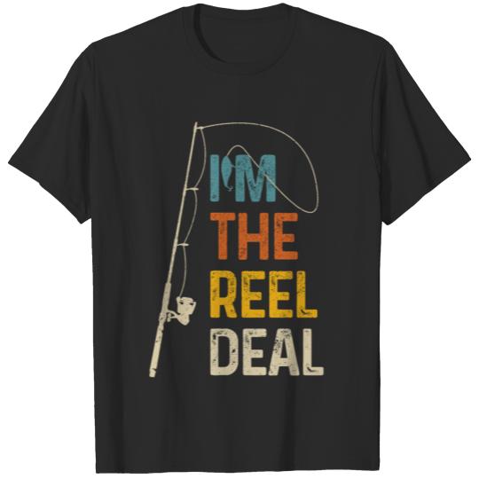 Fishing I'm The Reel Deal Vintage Fisherman Gift T-shirt