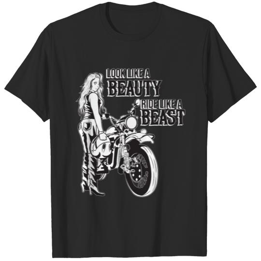 Motorcycle Meme Design for a Biker Chick T-shirt